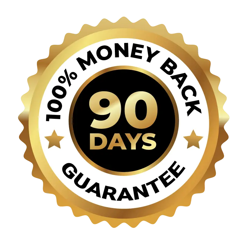 Seller’s 90-day money-back guarantee badge