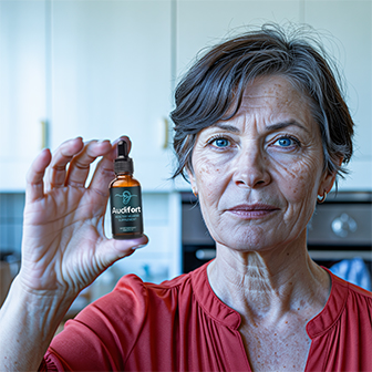 Promotional photo of a person holding AudiFort, published by the seller