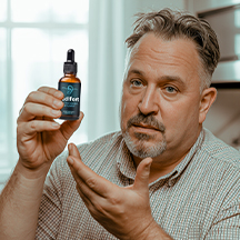 Promotional photo of a person holding AudiFort, published by the seller